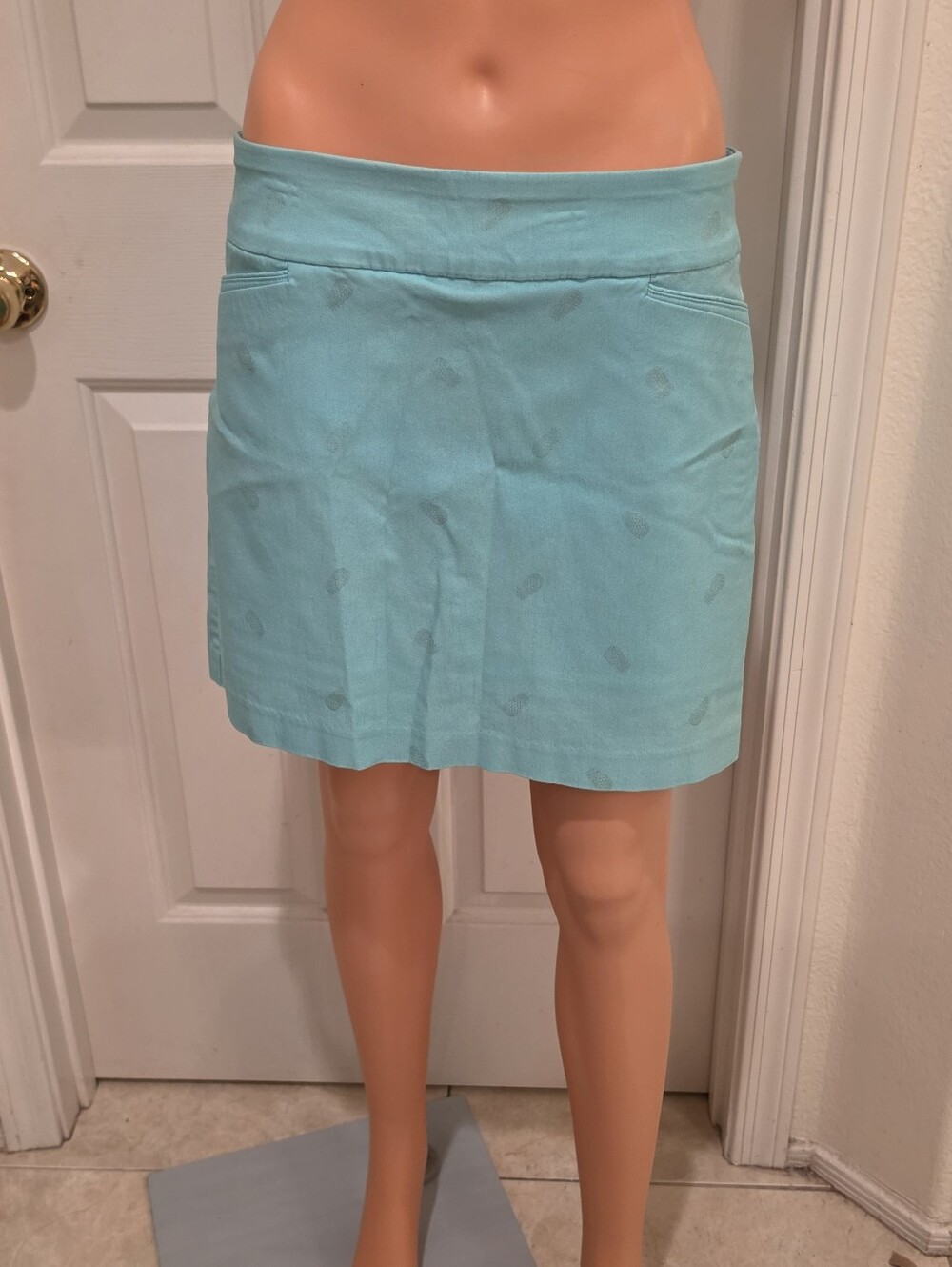 Attyre Turquoise Stretch Blend Top